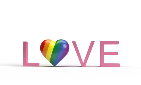 Love text font heart shape rainbow pride gay lesbian homosexuality june month 14 happy valentine day human right mix lgbt romantic holiday invitation support symbol sign freedom politic community 