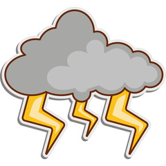 Thunder Sticker