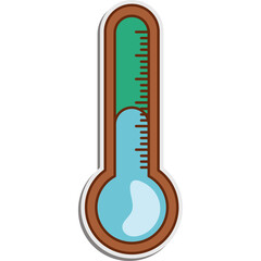 Naklejka premium Weather Forecast Sticker
