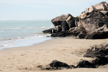 Shag Rock at Sumner Beach: Coastal Landmark on September 2, 2024