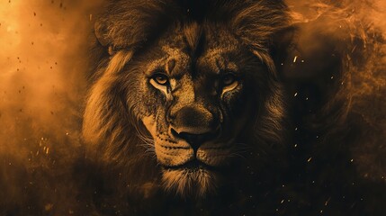 Naklejka premium Lion Logo Design