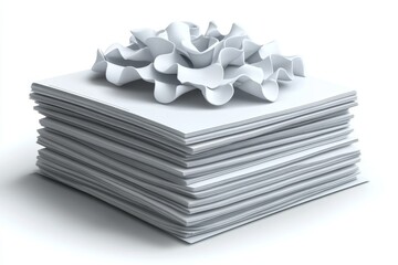 2D illustration of a clean, structured debenture document on a white background, symbolizing the organized and trustworthy nature of this financial tool, symbolizing clarity and reliability