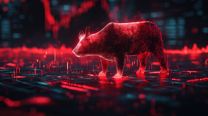 Visualizing Growth in Investments with Bull Stock Market Graphs for Financial Insights