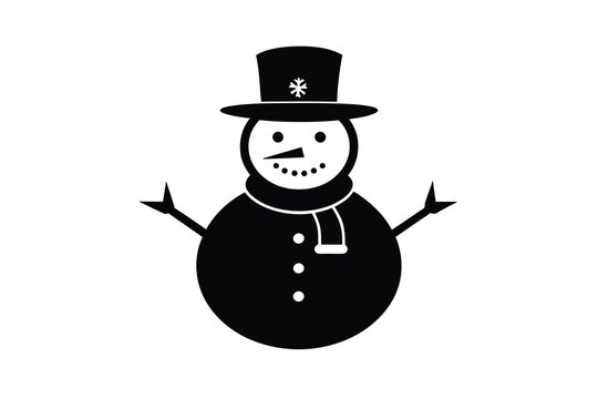 recommend clip art: Christmas black snowman H.eps
