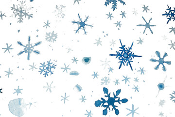 降る雪のイラスト素材