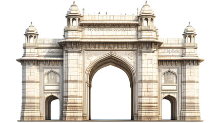 Gate of india isolated
