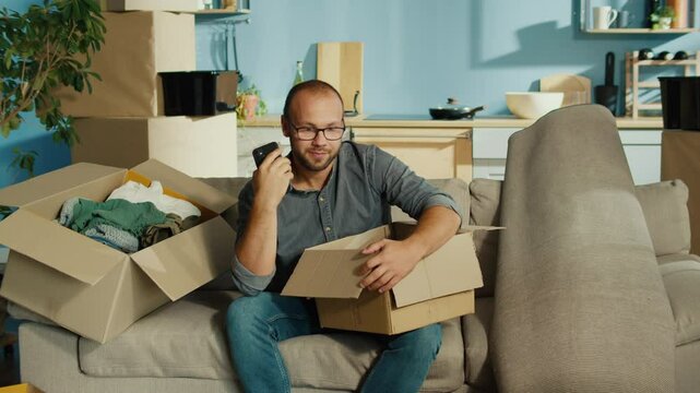 Calling a Moving Service for Assistance with Packing, Transporting, and Organizing Belongings. Convenience and Efficiency of Professional Movers for Stress-Free Relocation and Smooth Transition