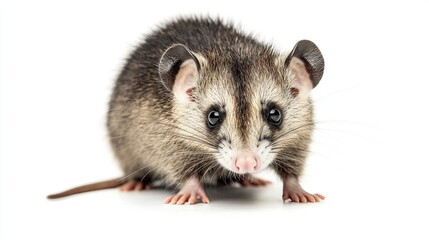 opossum isolated on white background