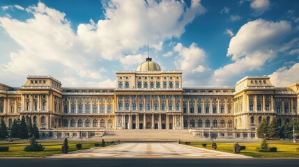 Fototapeta premium Impressive government building with a grand facade