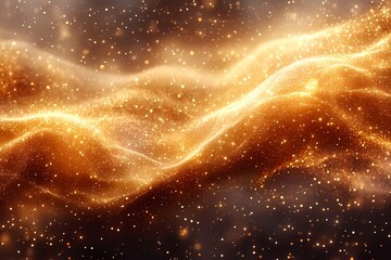 Obraz premium Flowing gold particles