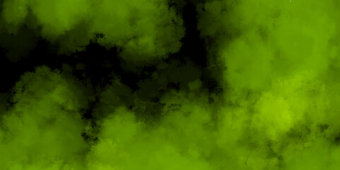 Black and Green smoke aquarelle smudge illustration smooth grungy smokey light green colors ink glow. Green stink bad smell, smoke or poison gases, chemical toxic vapor.