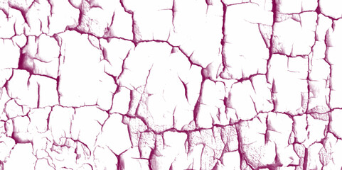 Abstract pink stone wall grunge aged rough texture bg. pink watercolor stain and washed watercolor splashes isolated on white background. Vector marble textured cracked grunge background. 