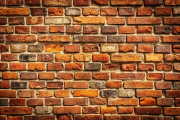 Obraz premium Rough-hewn brick walls with uneven mortar lines and weathered stone blocks, natural, textured