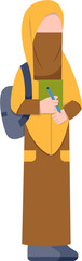 Faceless Character Of Niqab Student