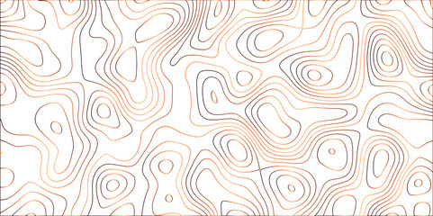 Topographic canyon geometric map relief texture with curved layers and shadow. abstract White background with a beautiful pattern, Topographic contour lines vector map seamless pattern vector.