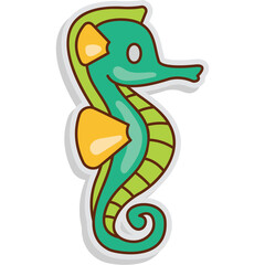 Fototapeta premium Seahorse Sticker