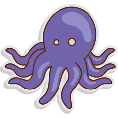 Octopus Sticker
