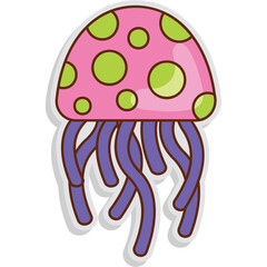Jellyfish Sticker