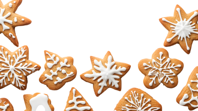 Horizontal banner of Christmas isolated on white background 