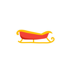 santa sleigh vector icon