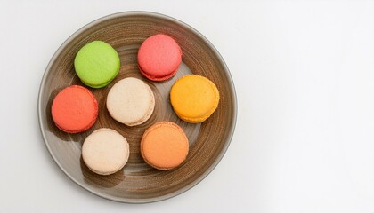 お皿に乗ったマカロン