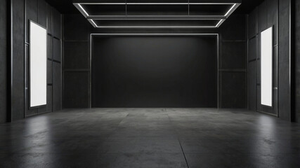 a room with a light on the ceiling and a light on the wall.