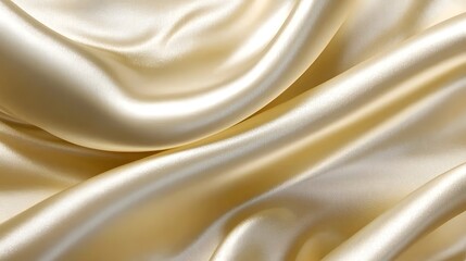 Fototapeta premium Luxurious Golden Satin Fabric The Perfect Textile for Elegant Fashion and Interior Design Creations
