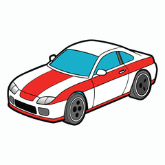 vector car design on white background