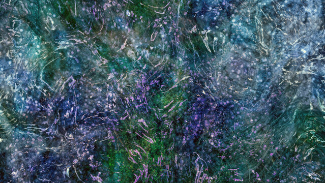 Galactic Marbled Endpaper Texture Book Interior Cover Pages Endsheet