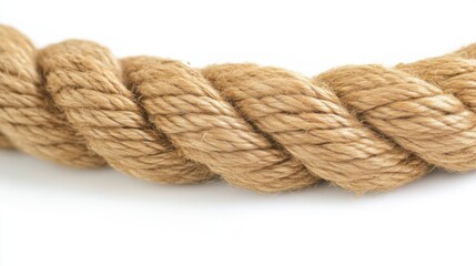 Fototapeta premium Close-Up of a Twisted Rope Texture