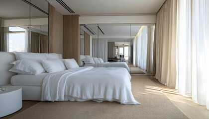 Fototapeta premium Minimalist and unique interior design in the house