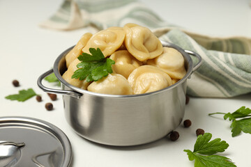 Dumplings, concept of tasty food, dough food