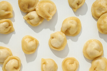 Dumplings, concept of tasty food, dough food