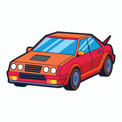 vector car design on white background