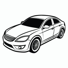 vector car design on white background