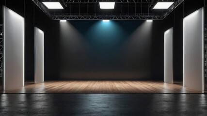 a room with a light on the ceiling and a light on the wall.