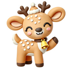 Fototapeta premium cute reindeer 
