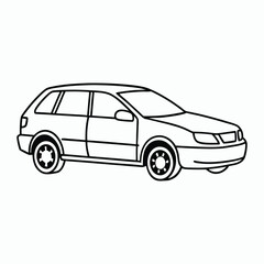 vector car design on white background