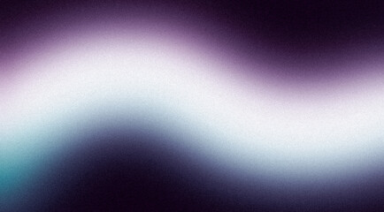 Grainy noise texture background, pink purple blue abstract vibrant glowing color gradient shape on black backdrop, dark banner poster header cover wallpaper design