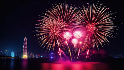 Vibrant fireworks