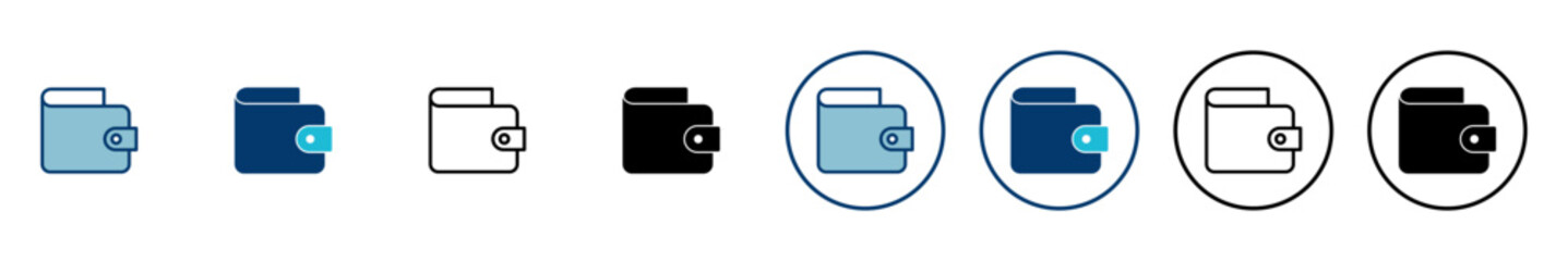 Wallet Icon vector isolated on white background. money wallet icon