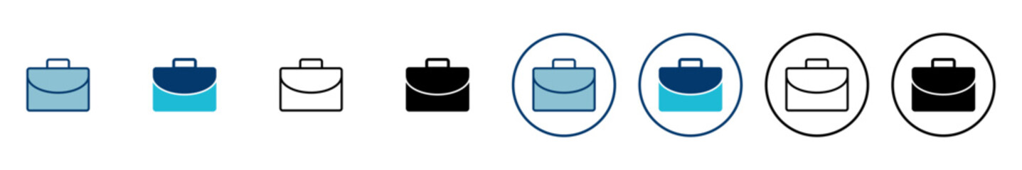 Briefcase icon vector isolated on white background. Briefcase vector icon