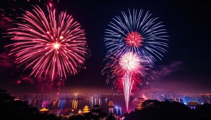 Vibrant fireworks
