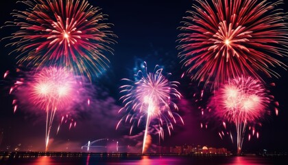 Vibrant fireworks