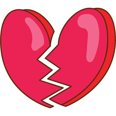 Broken Heart Sticker