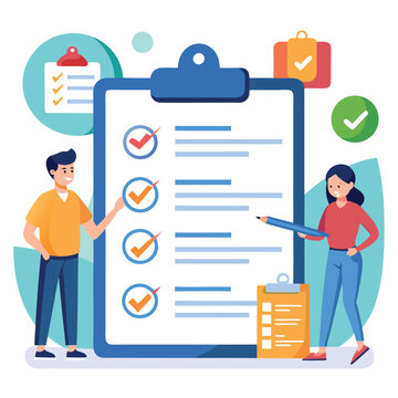 company customer survey illustration