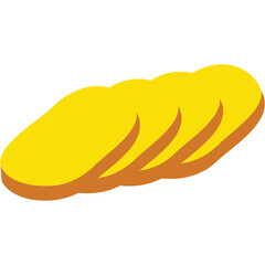 Potato Slice Illustration
