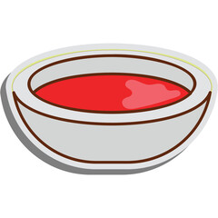 Sauce Bowl Sticker