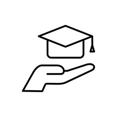 simple graduation icons, simple style design inspiration for any interface and purpose