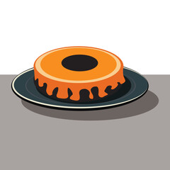 Festive cake in Halloween colors